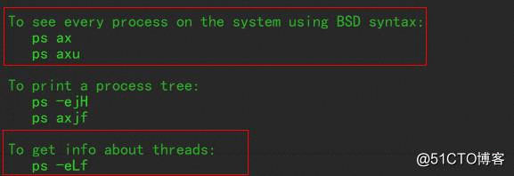 聊聊 ps aux 和 ps -elf   (^_^)