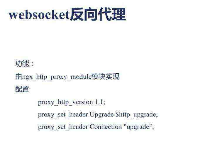Nginx websocket反向代理
