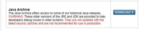 【技巧】oracle官网寻找旧jdk版本