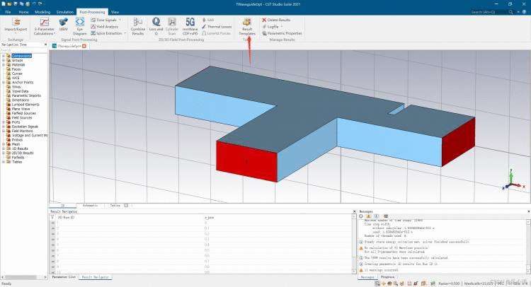 《CST2021设置0D Result模板，并进行参数扫描与优化》
