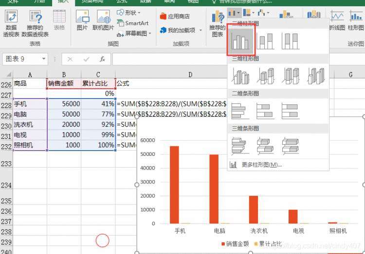 《Excel高级图表制作②——帕累托图》