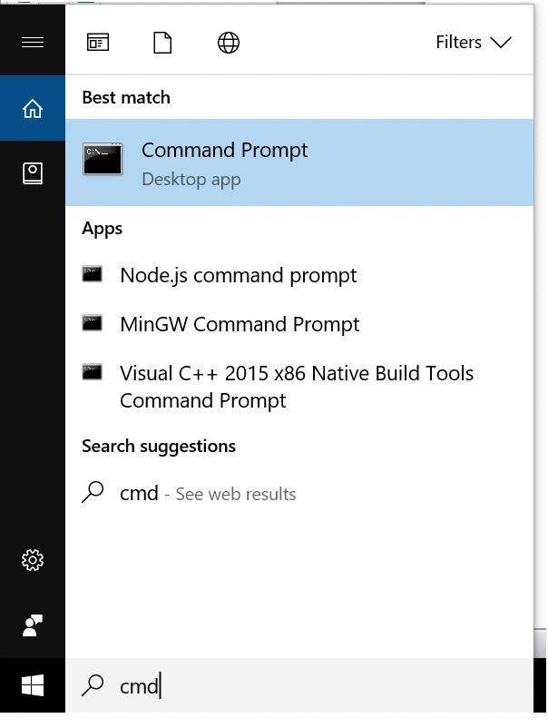 Command Line Interface in Windows