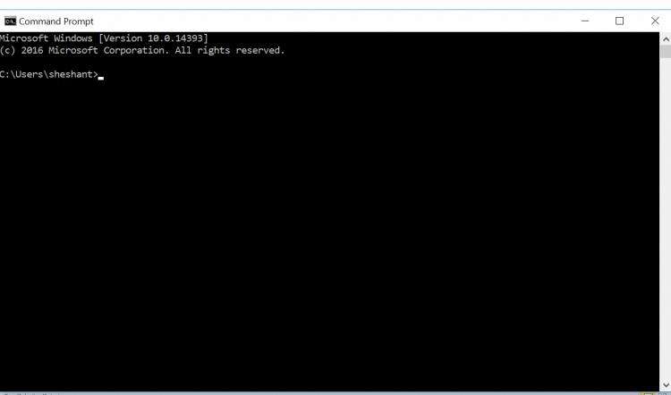 Command Line Interface in Windows