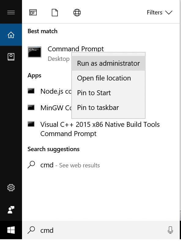 Command Line Interface in Windows