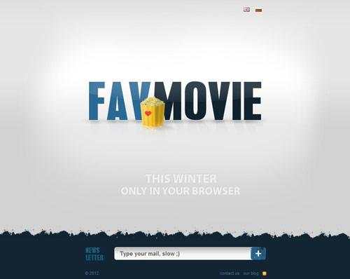 Fav Movie in 35 Fantastic Examples of Coming Soon Page Design