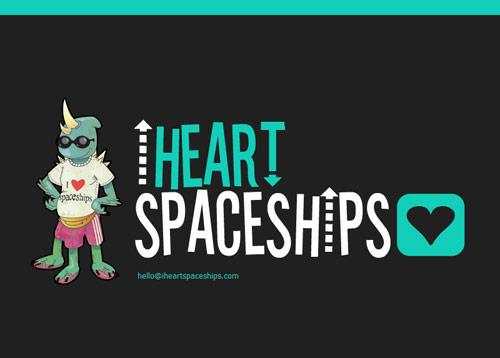 I Heart Spaceships in 35 Fantastic Examples of Coming Soon Page Design