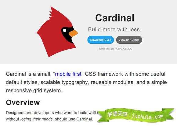 Cardinal：一个用于移动项目开发的轻量 CSS 框架