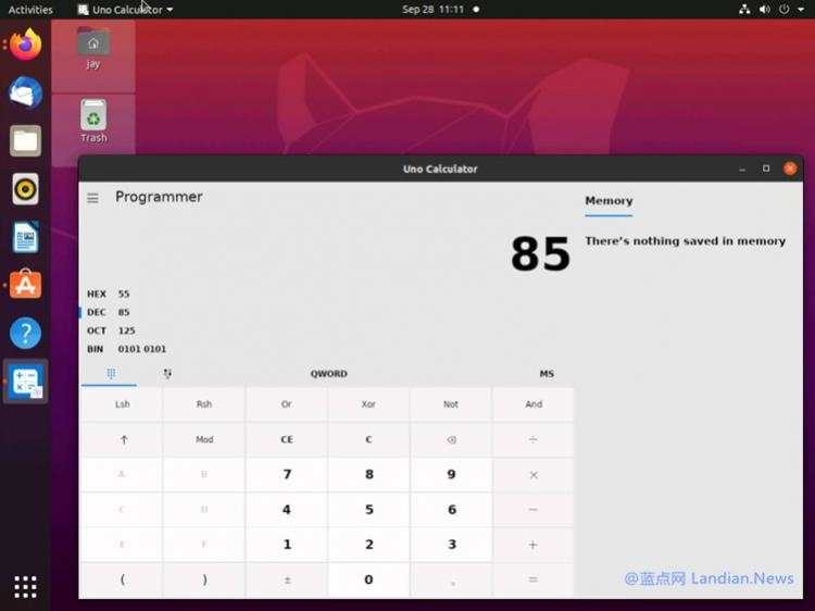 微软开源的计算器应用现在已经借助UNO平台成功移植到Linux系统