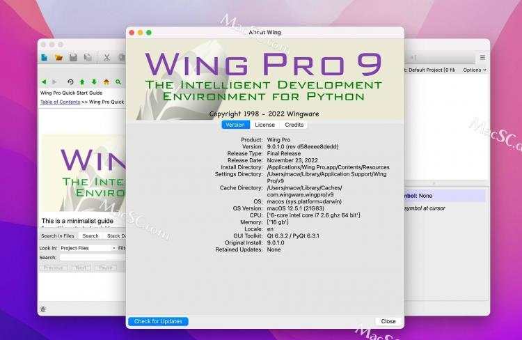 专业的Python开发工具推荐：WingPro Mac版